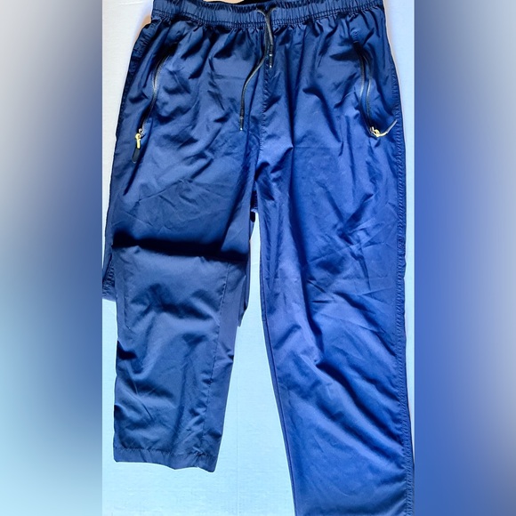 Men's Navy Blue breathable sweat resistant workout Pants - Picture 2 of 10